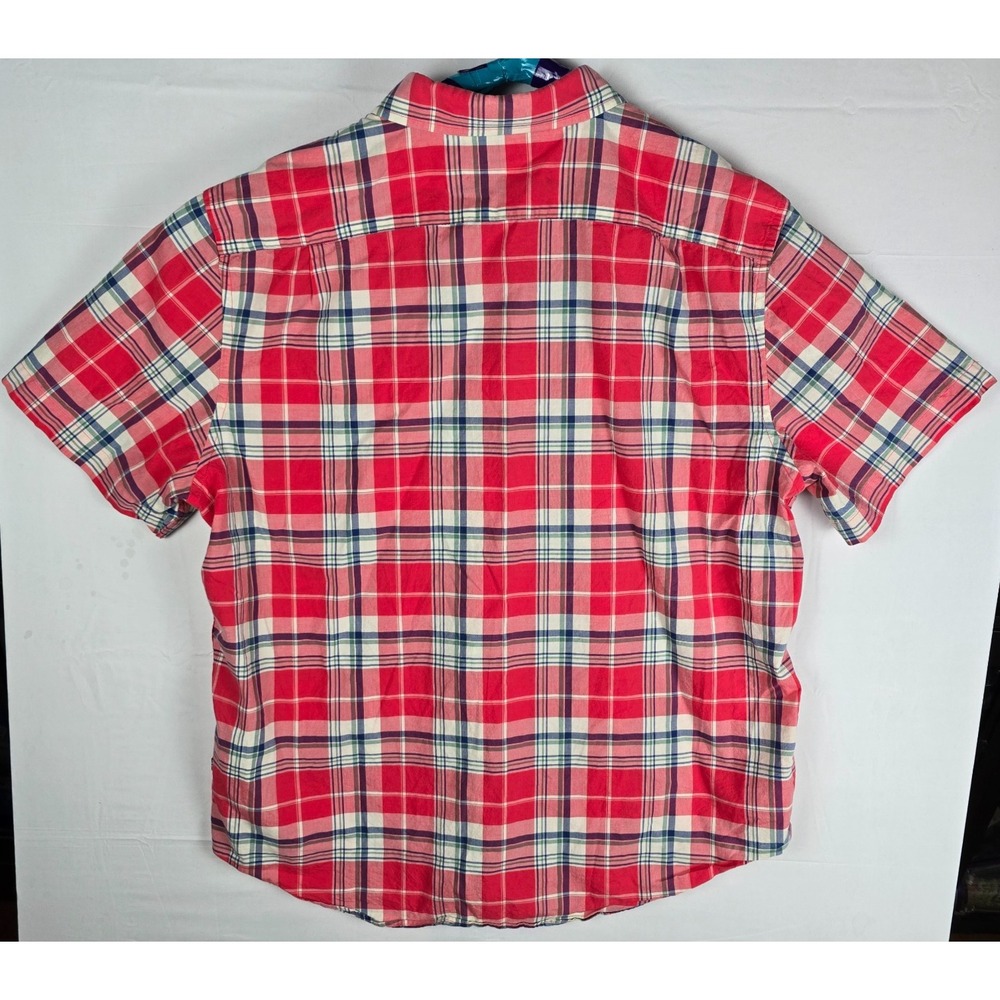 Nautica Classic Fit Stretch SS Button‑Down Plaid Shirt Men's XL Multicolor - Picture 2 of 8